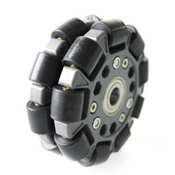 100mm Double Plastic Omni Wheel wCentral Bearings 14060-1