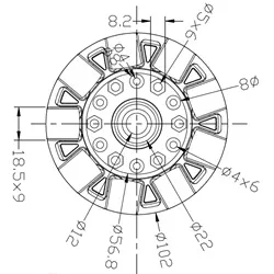 100mm Omni Wheel 14058 - product view 1