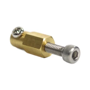 MH128 - 3mm 真鍮 六角カップリング - 製品画像